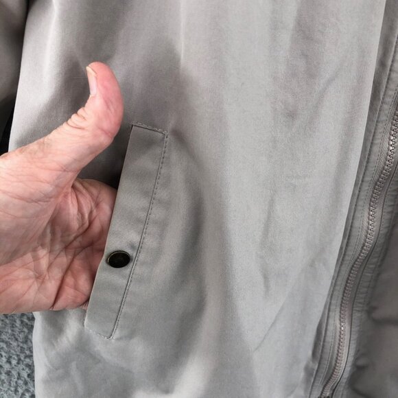 London Fog Coat Womens 12 Ivory Weathergear Zip Up Insulated Outerwear Pleated* - Picture 5 of 15